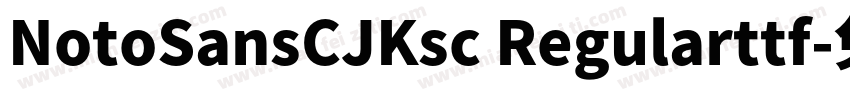 NotoSansCJKsc Regularttf字体转换